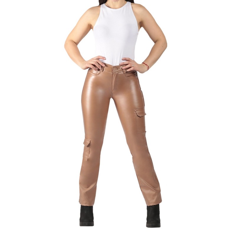 Jeans Cargo Eco Cuero  3271 Camel