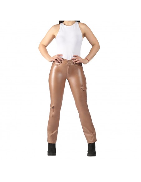 Jeans Cargo Eco Cuero  3271 Camel