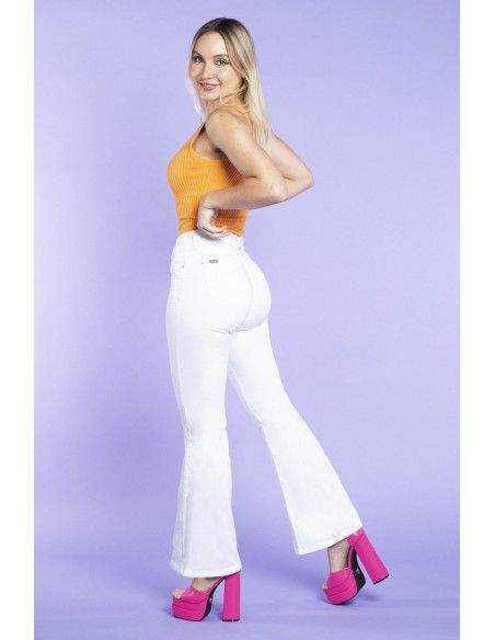 Jeans Flare 3352 Blanco RUTH
