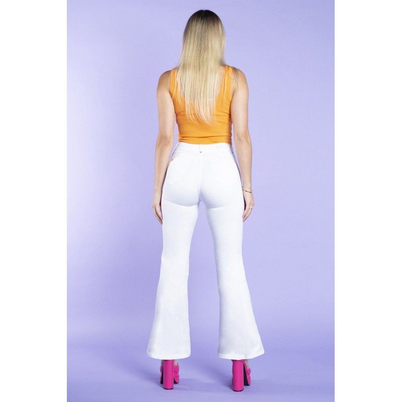 Jeans Flare 3352 Blanco RUTH