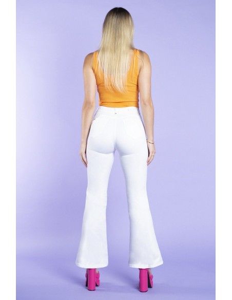 Jeans Flare 3352 Blanco RUTH