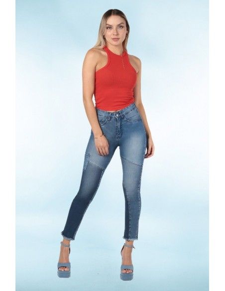 Jeans Alto Verano 3416 JANNET PATCHWORK