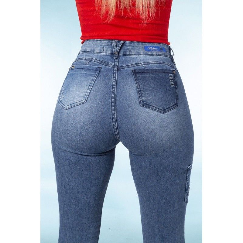 Jeans Alto Verano 3416 JANNET PATCHWORK