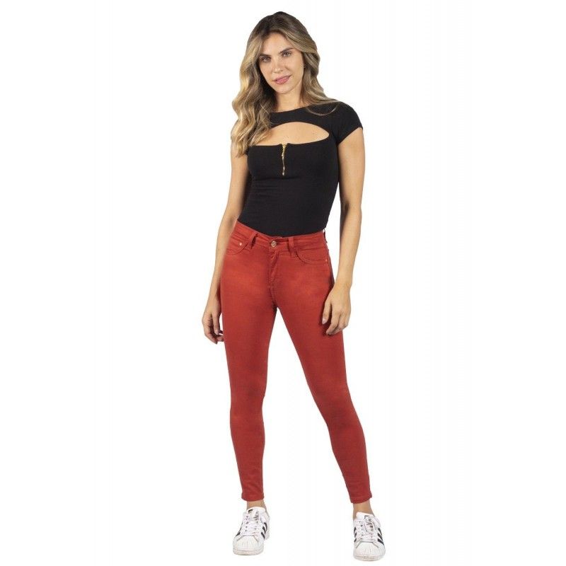 Jeans Skinny  3142 Otoño Invierno - Tono  Terracota