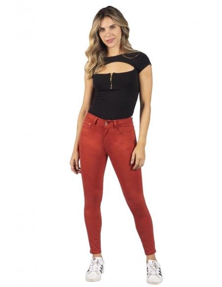 Jeans Skinny  3142 Otoño Invierno - Tono  Terracota