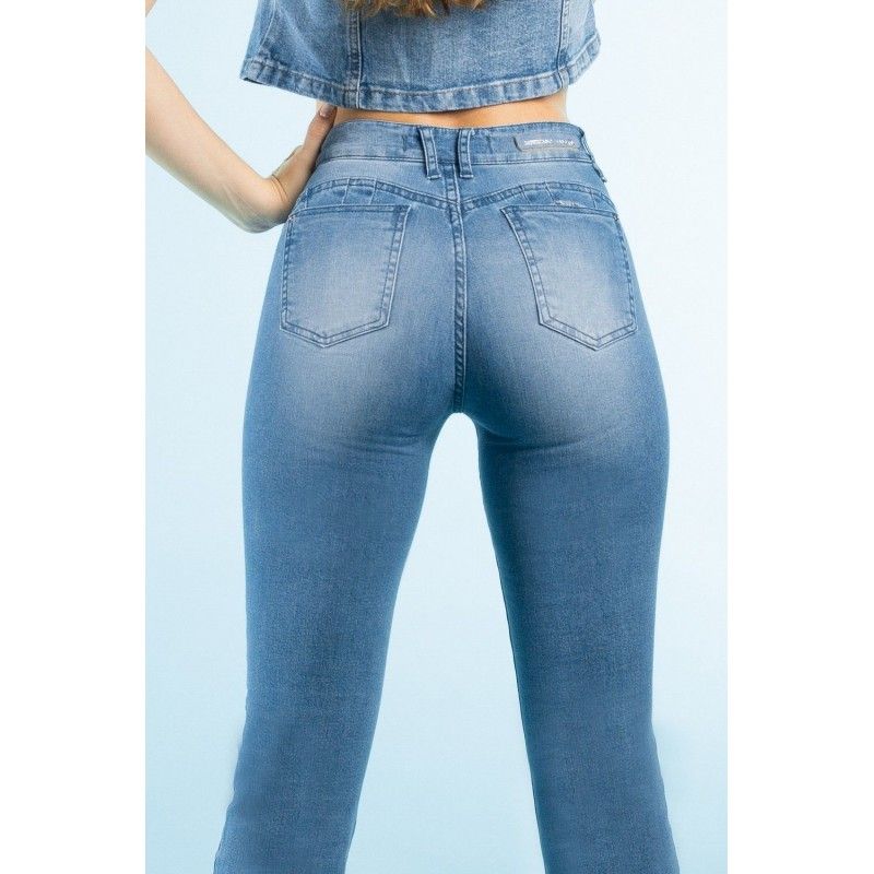 JEANS ALTO VERANO SELENA BICOLOR 3429-01