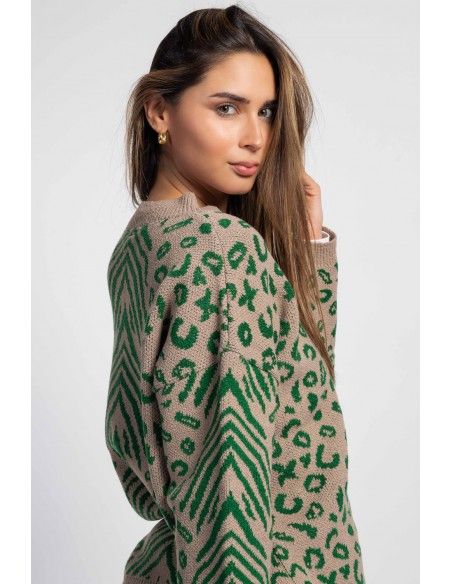 CHALECO CON ESTAMPADO VERDE