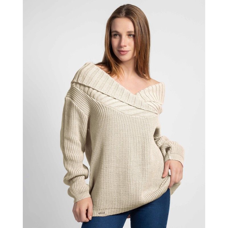 CHALECO CRUZADO BEIGE 2