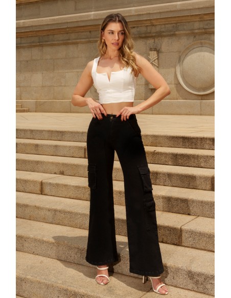 Cargo wide leg Bella 3787 Alto Verano