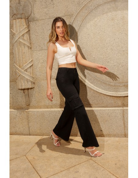 Cargo wide leg Bella 3787 Alto Verano
