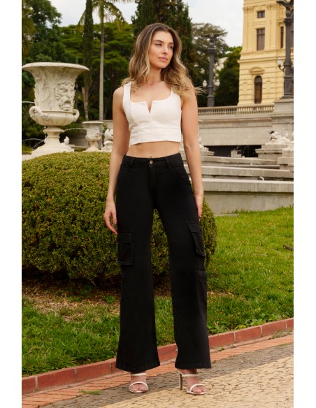 Cargo wide leg Bella 3787 Alto Verano