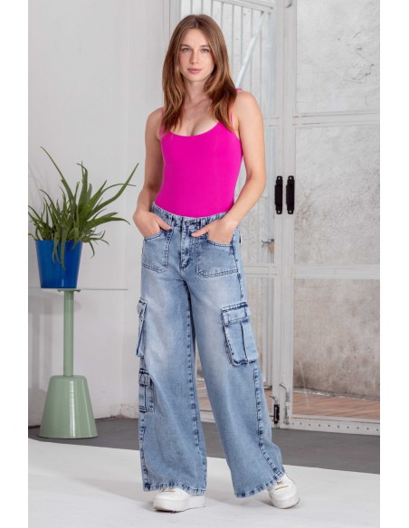 Jeans Cargo Lucky 3737-02 Avance Primavera