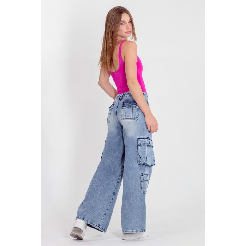 Jeans Cargo Lucky 3737-02 Avance Primavera