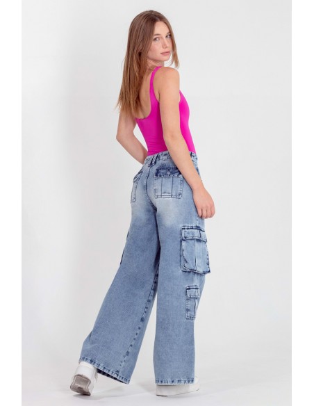 Jeans Cargo Lucky 3737-02 Avance Primavera
