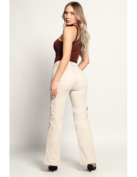Jeans Palazzo Cargo 3846-06 otoño invierno