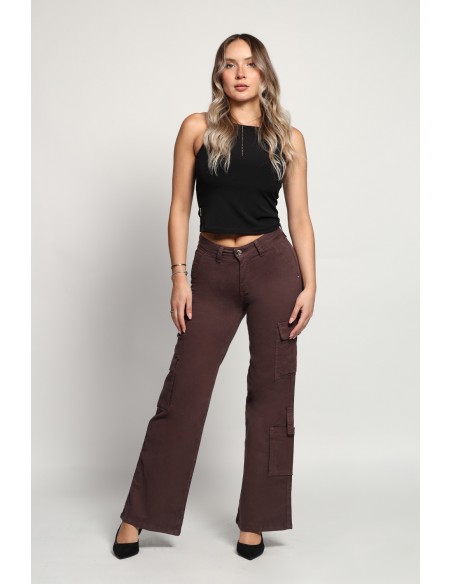 Jeans Palazzo Cargo 3846-04 otoño invierno