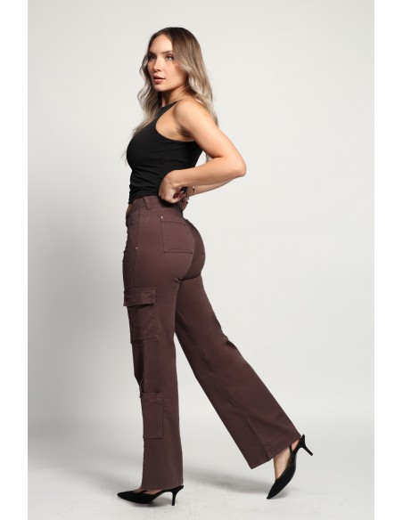 Jeans Palazzo Cargo 3846-04 otoño invierno