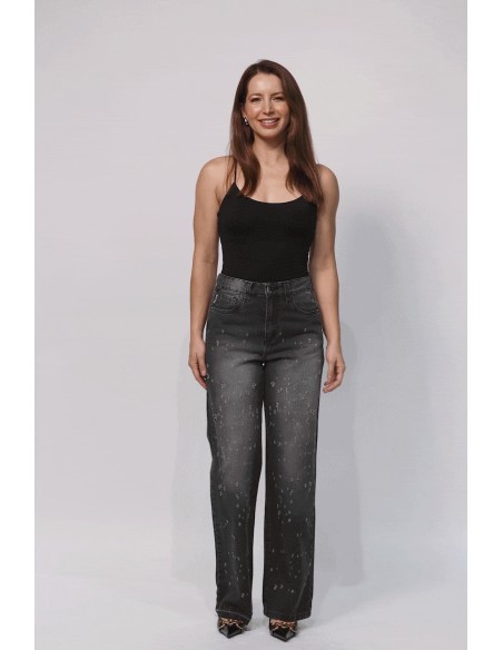Jeans Wide leg Mia 3818 nueva colección