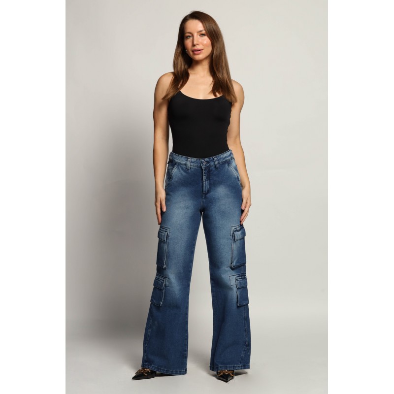 Jeans Cargo Recto 3892-01 otoño invierno
