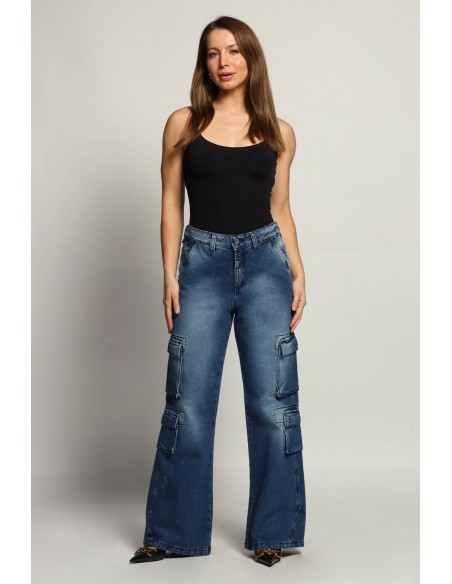 Jeans Cargo Recto 3892-01 otoño invierno