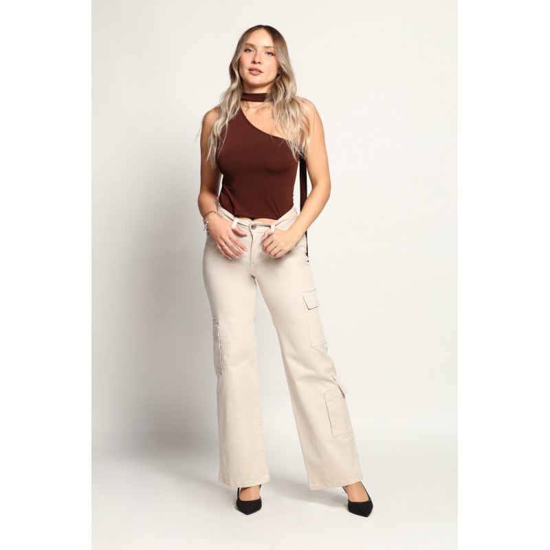 Jeans Palazzo Cargo 3846-06 otoño invierno