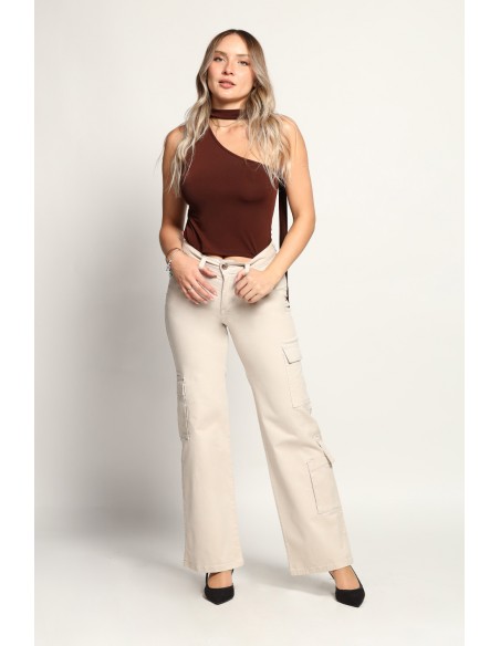 Jeans Palazzo Cargo 3846-06 otoño invierno