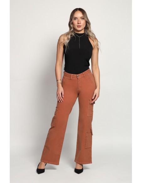 Jeans Palazzo Cargo 3846-71 otoño invierno