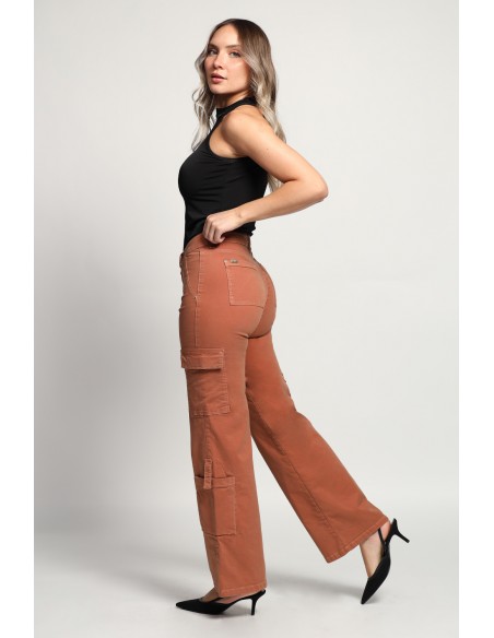 Jeans Palazzo Cargo 3846-71 otoño invierno