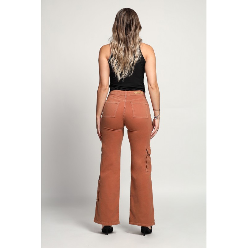 Jeans Palazzo Cargo 3846-71 otoño invierno