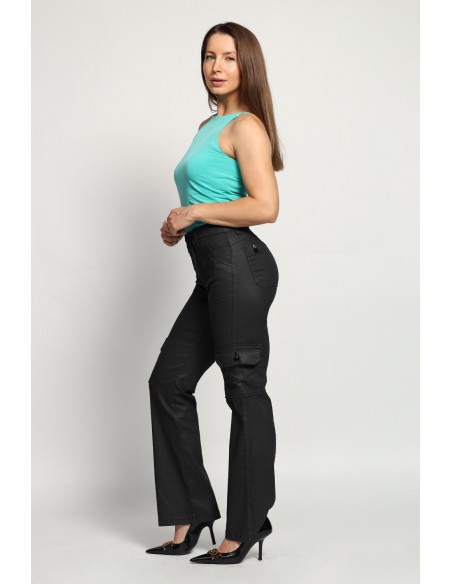 Jeans Cargo Eco cuero 3837 otoño invierno