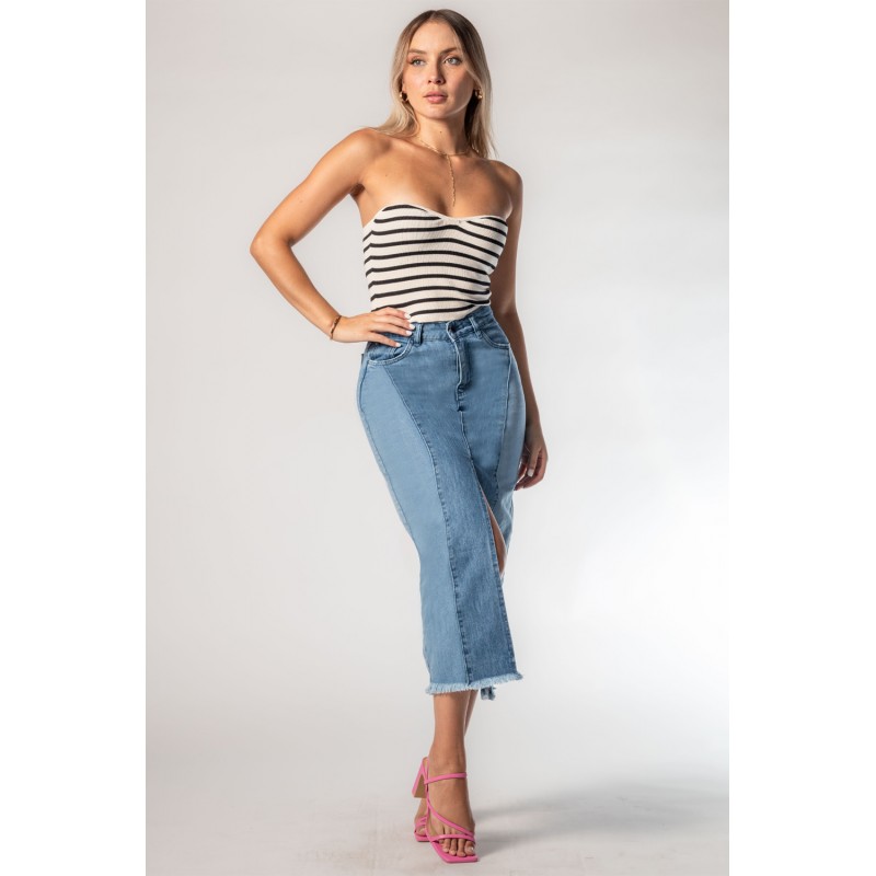 Falda Maxi Bicolor Rachell 3439