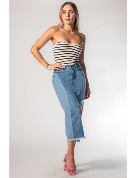 Falda Maxi Bicolor Rachell 3439