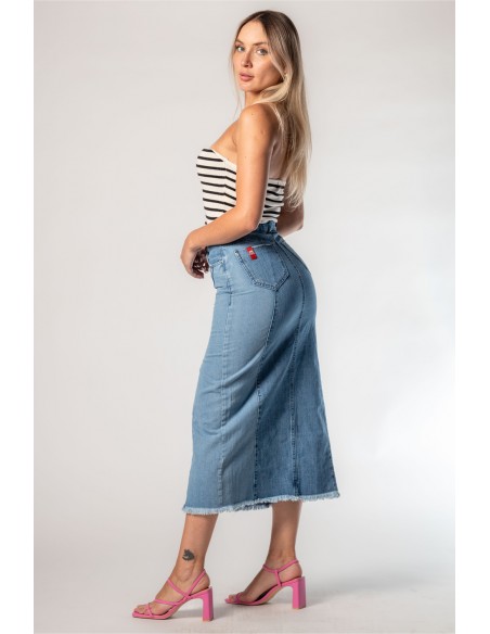 Falda Maxi Bicolor Rachell 3439