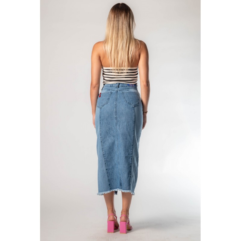 Falda Maxi Bicolor Rachell 3439