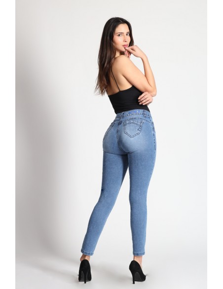 Jeans Skinny con Glitter 4021-90