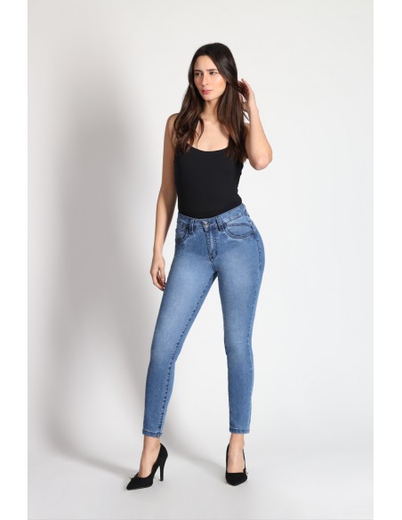 Jeans Skinny con Glitter 4021-90