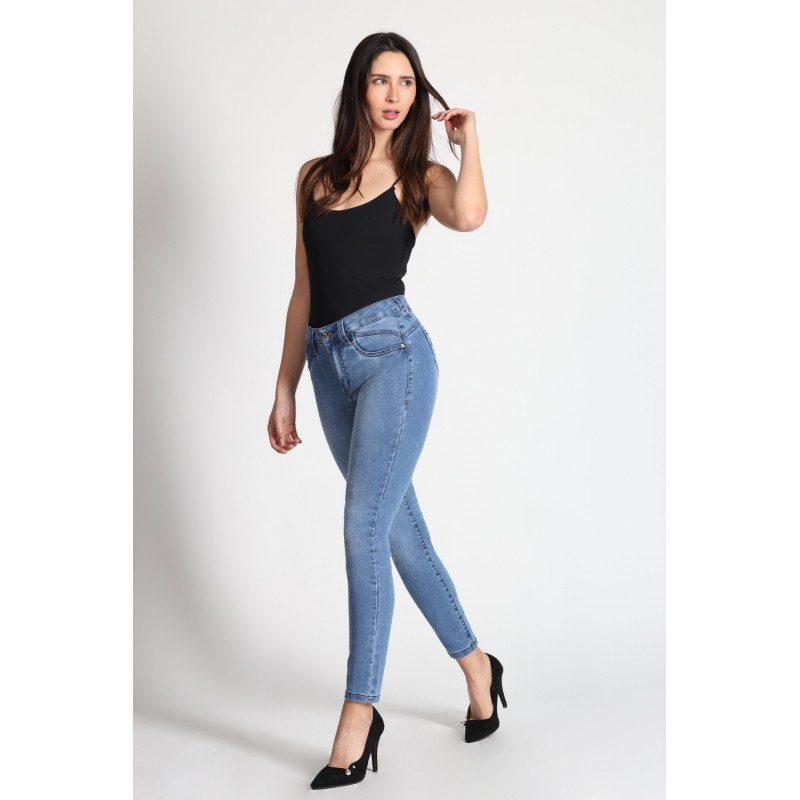 Jeans Skinny con Glitter 4021-90