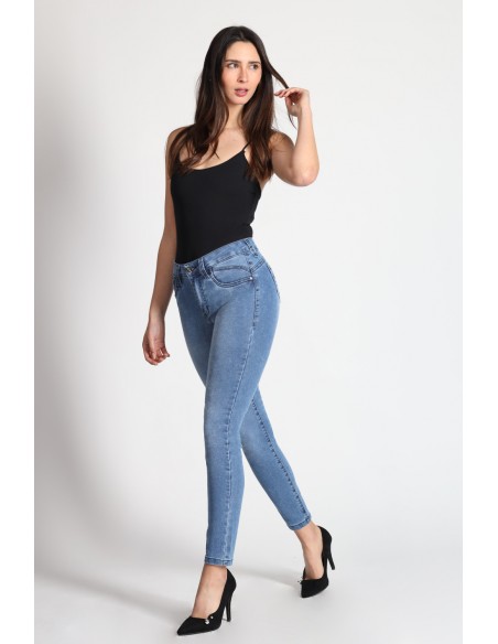 Jeans Skinny con Glitter 4021-90