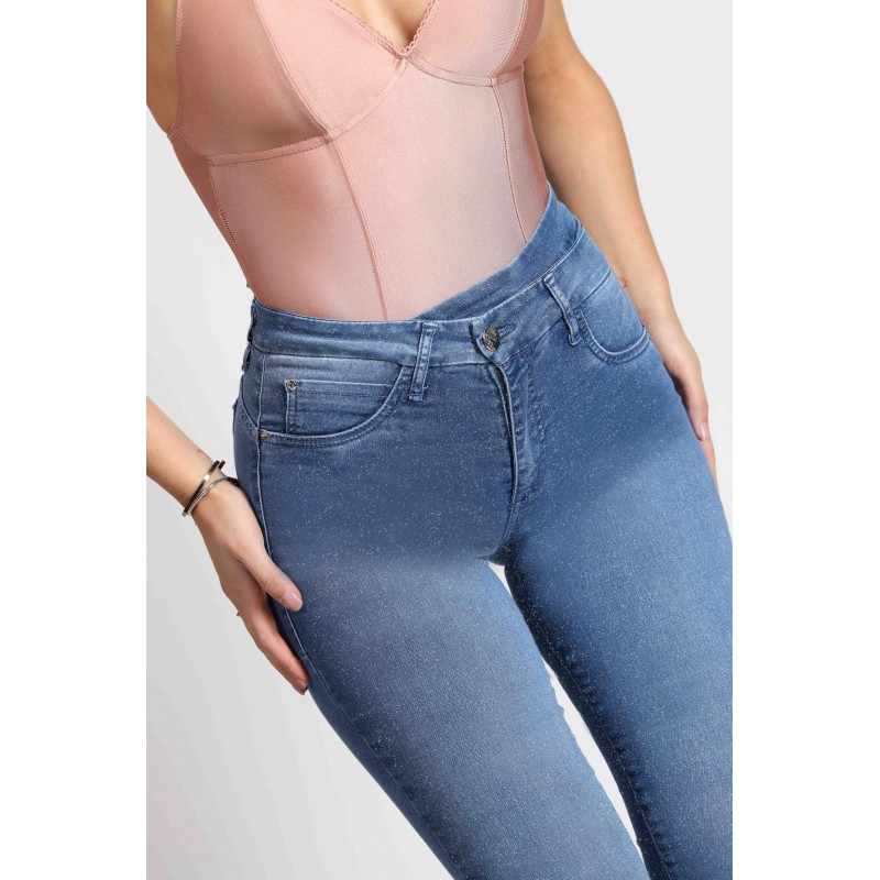 Jeans efecto glitter skinny Ágatha 4015-90 2