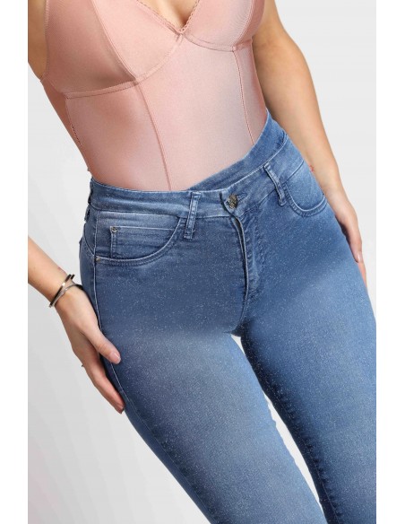 Jeans efecto glitter skinny Ágatha 4015-90