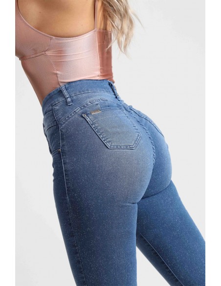 Jeans efecto glitter skinny Ágatha 4015-90