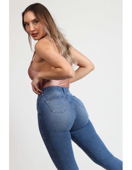 Jeans efecto glitter skinny Ágatha 4015-90
