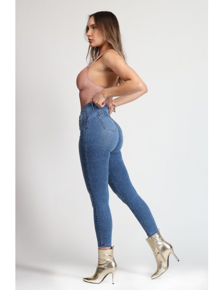 Jeans efecto glitter skinny Ágatha 4015-90