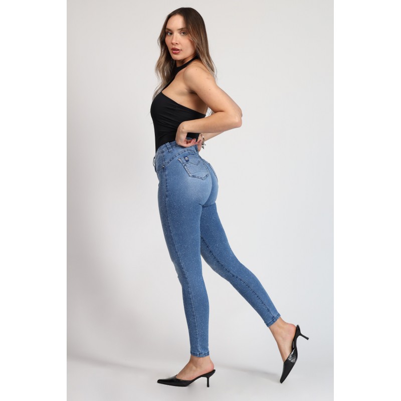 Jeans Efecto Glitter Skinny 4010-90 2