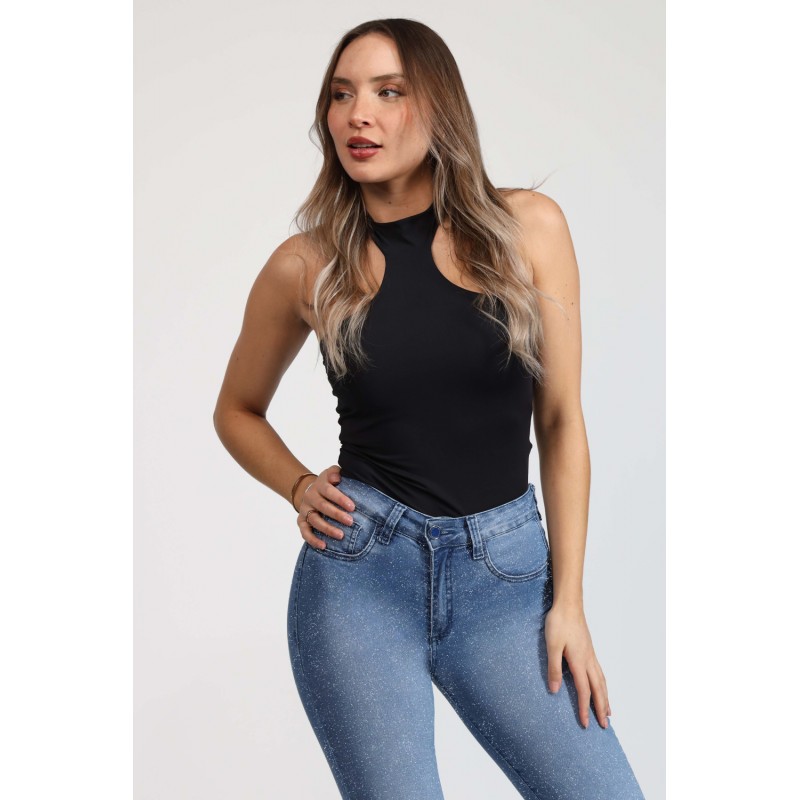 Jeans Efecto Glitter Skinny 4010-90