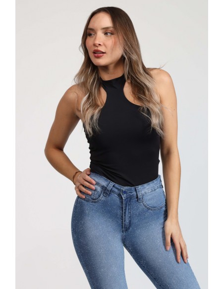 Jeans Efecto Glitter Skinny 4010-90