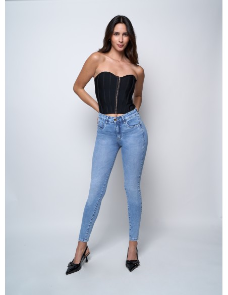 Jeans Skinny 4007-01 Efecto Faja