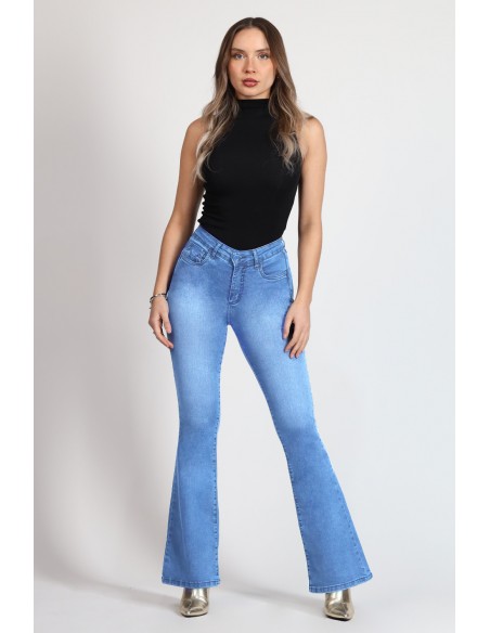 Jeans Flare efecto faja 4044