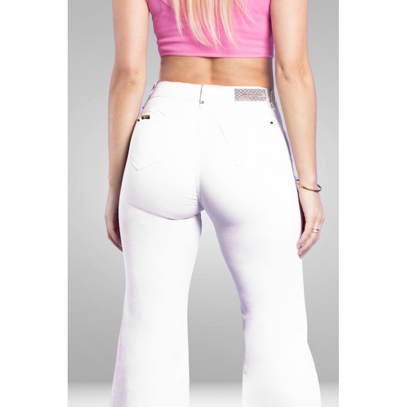 JEANS PALAZZO BLCO 4185