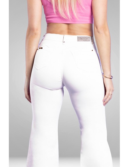 JEANS PALAZZO BLCO 4185